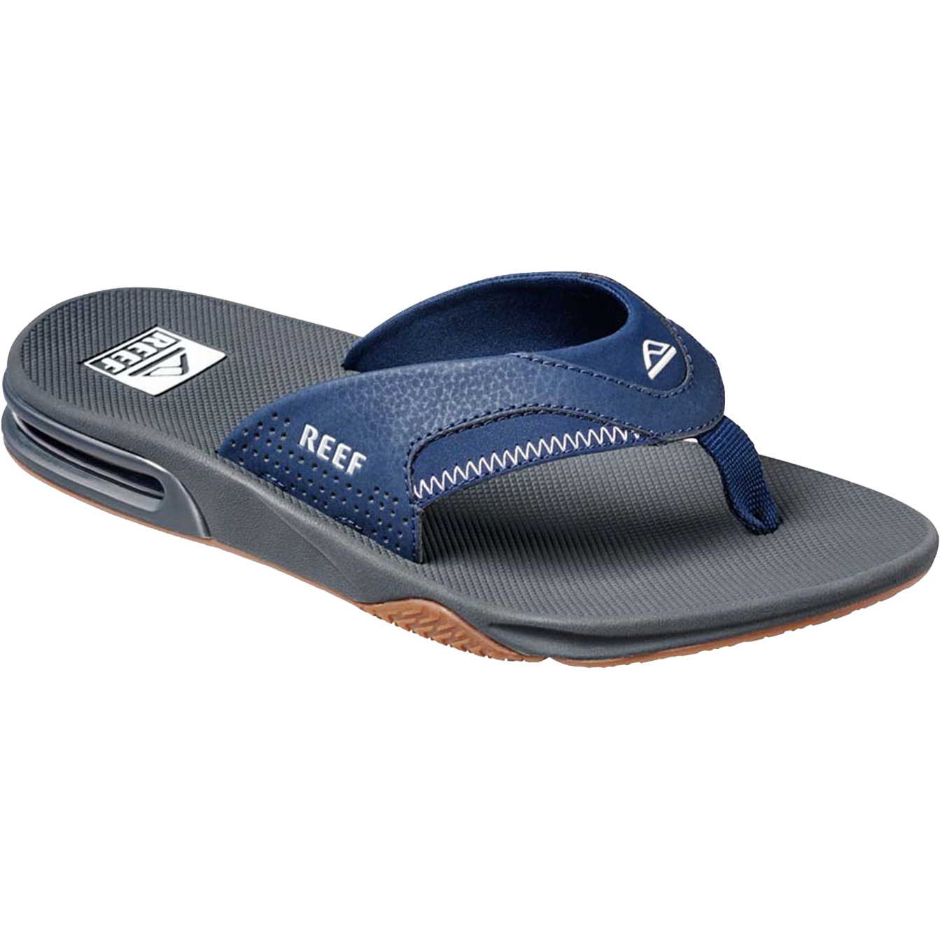 2026 Reef Mens Fanning Flip Flops CI6534 - Navy / Shadow